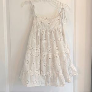 White eyelet blouse